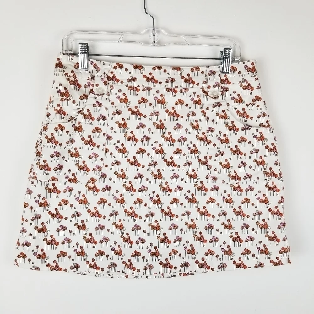 LADY Hagan 8 Golf Skirt Back Zip Graphic Print‎ Short lining